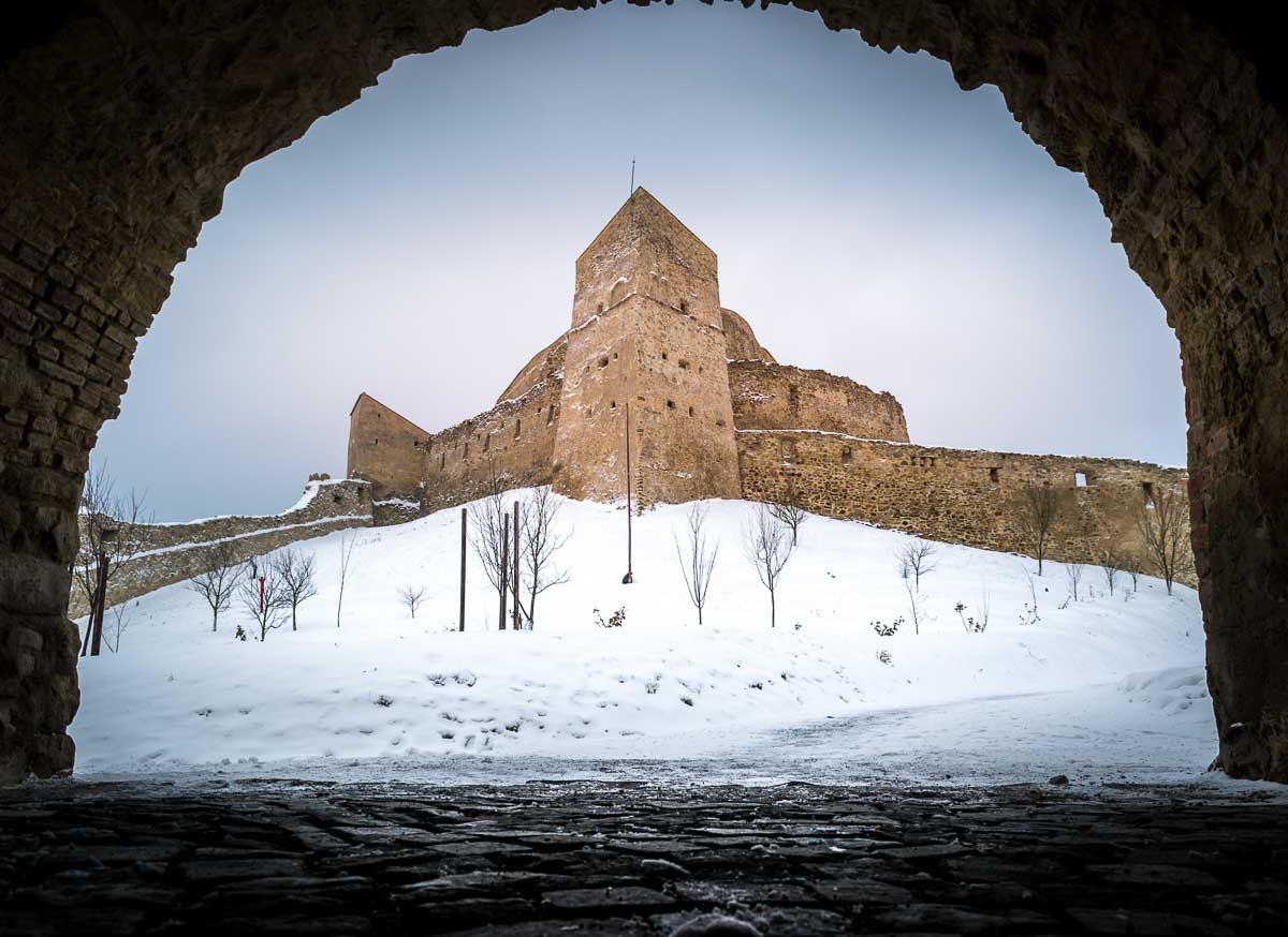 The entrance into Rupea citadel.