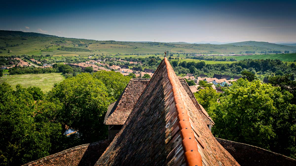 The village seen from the church's tower.