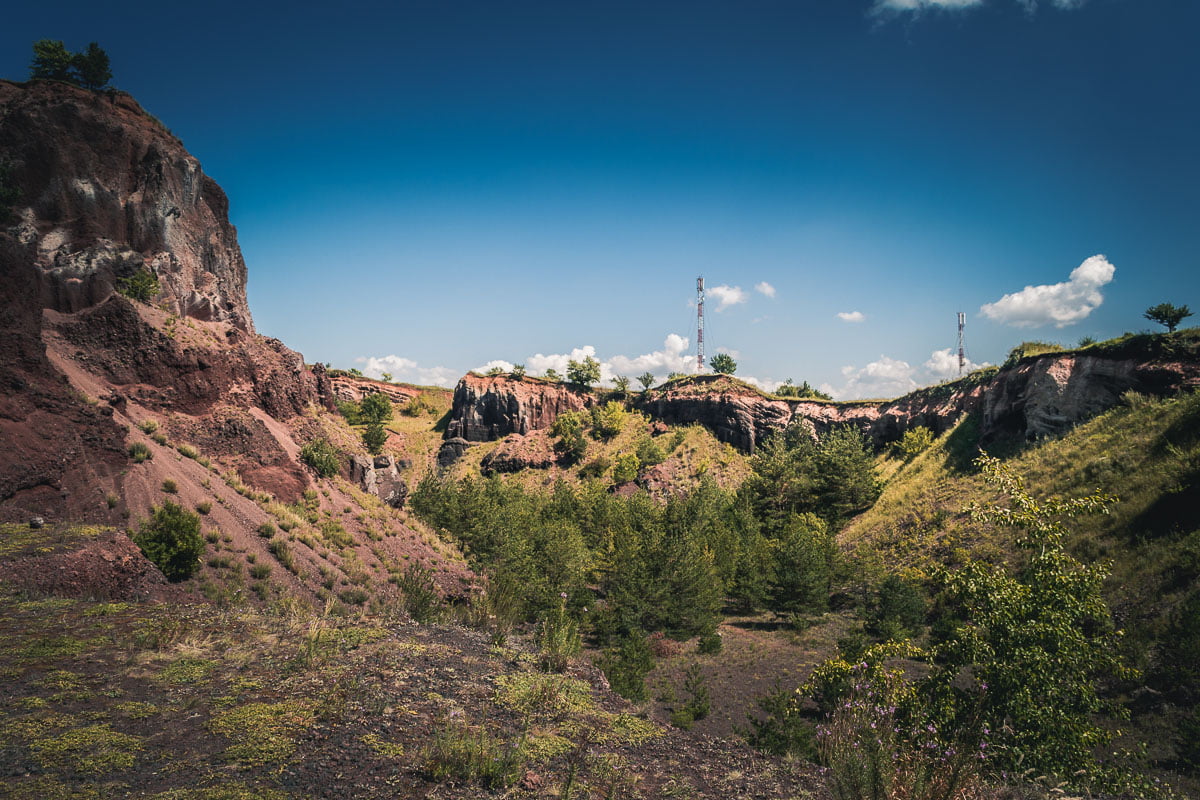 Large volcano crater in Racos.