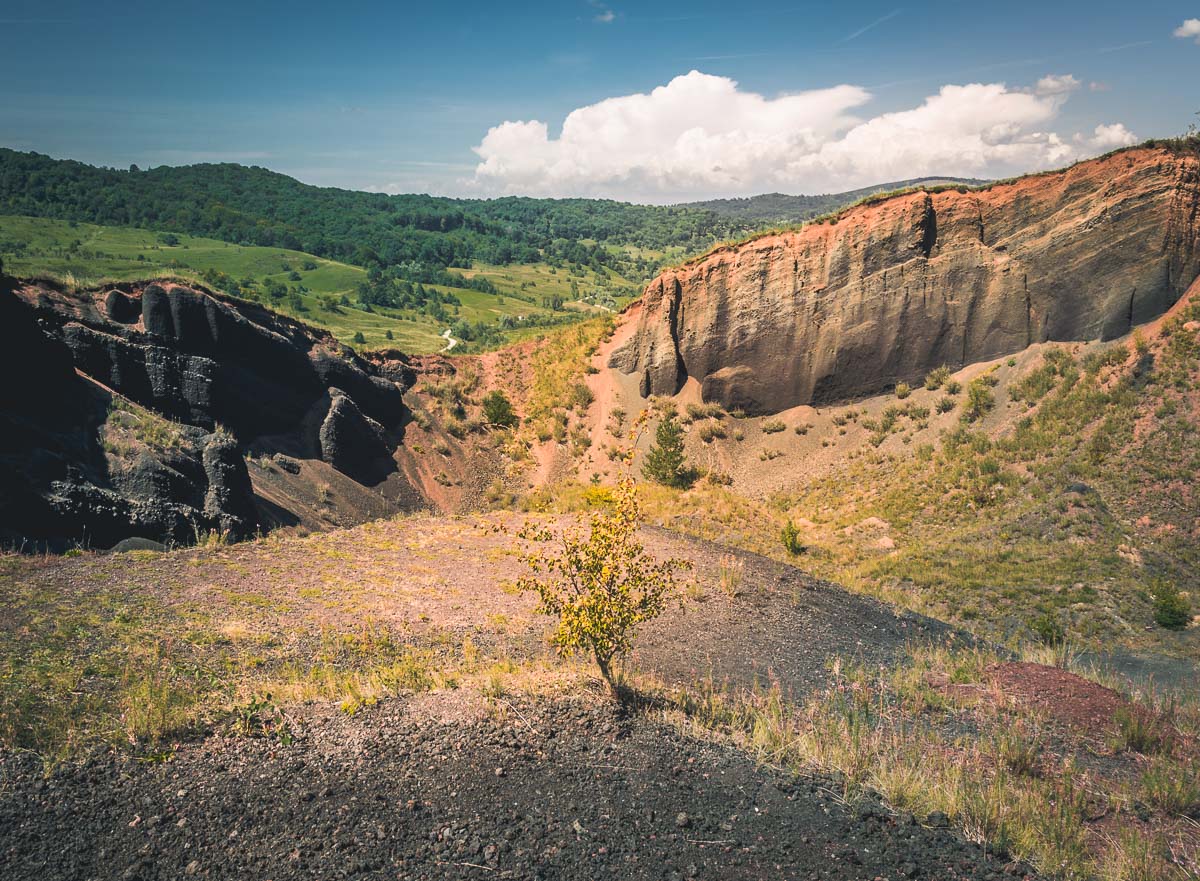 The landscape from the volcano.