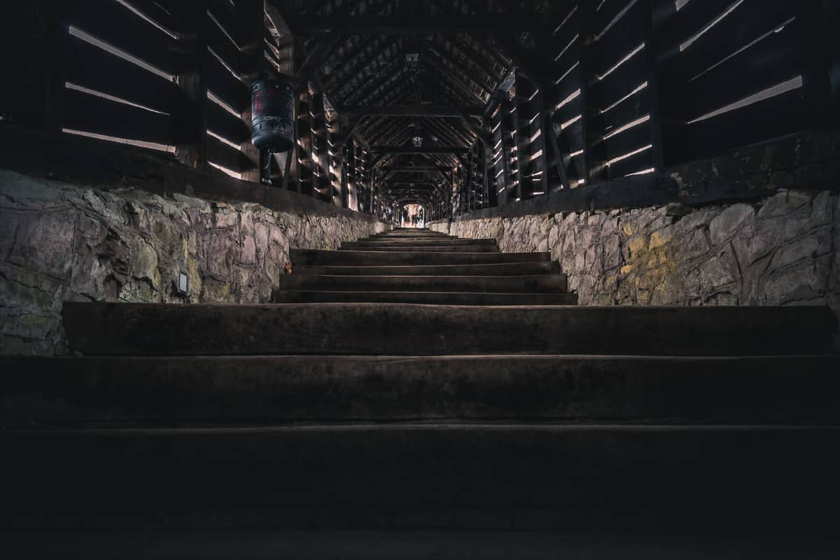 The Covered Stairways in the medieval citadel.