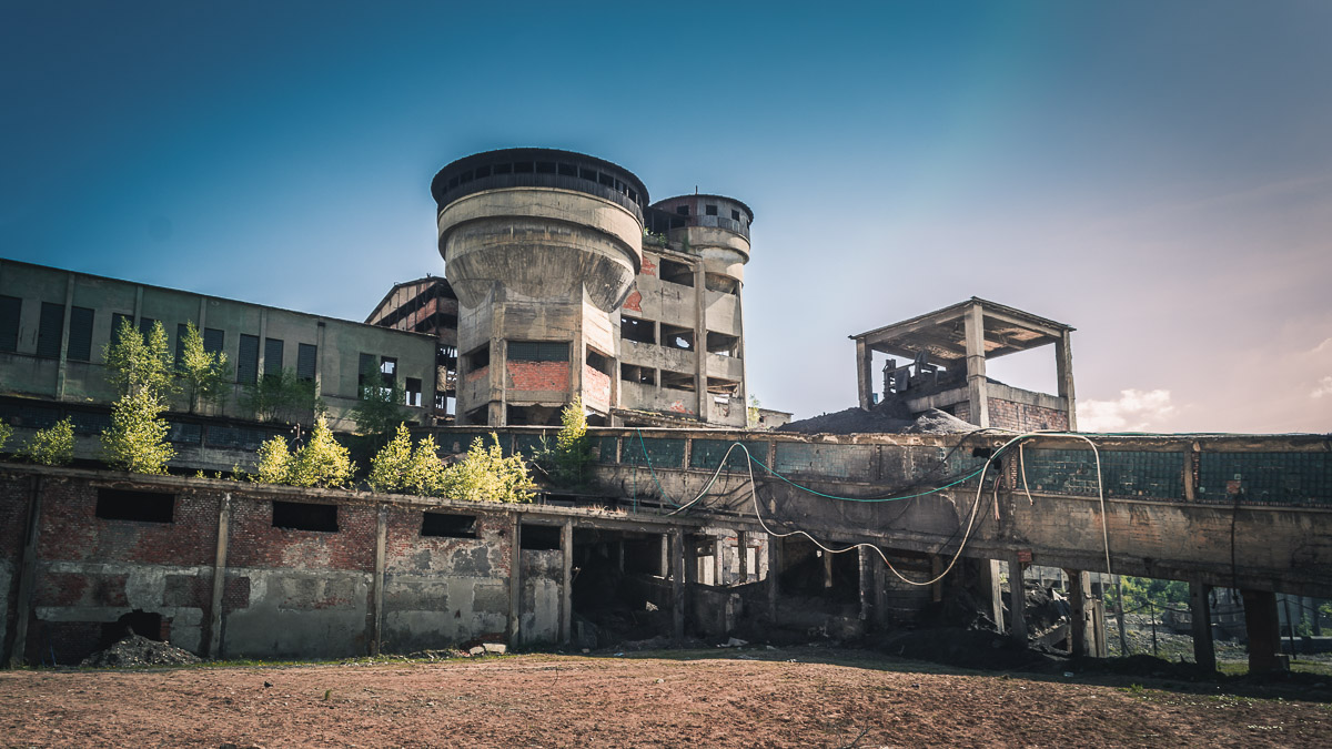 Industrial buildings.