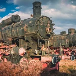 Steam locomotive in Sibiu