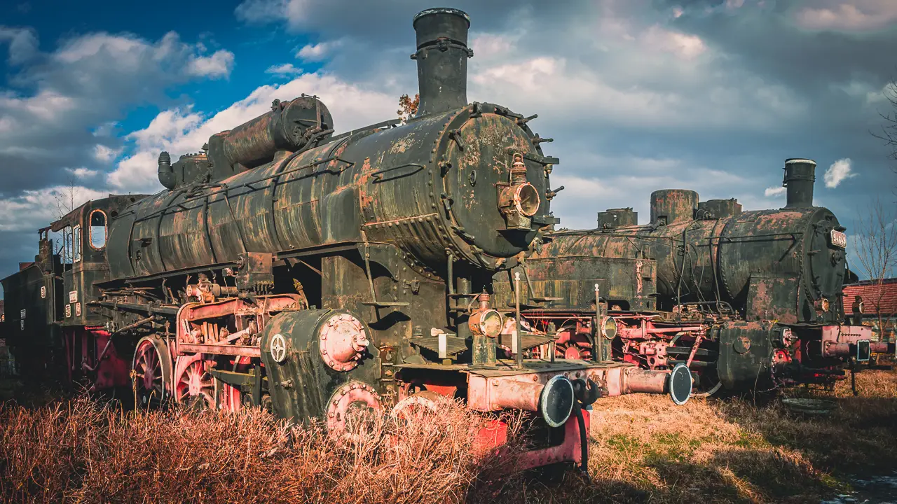 Steam locomotive in Sibiu