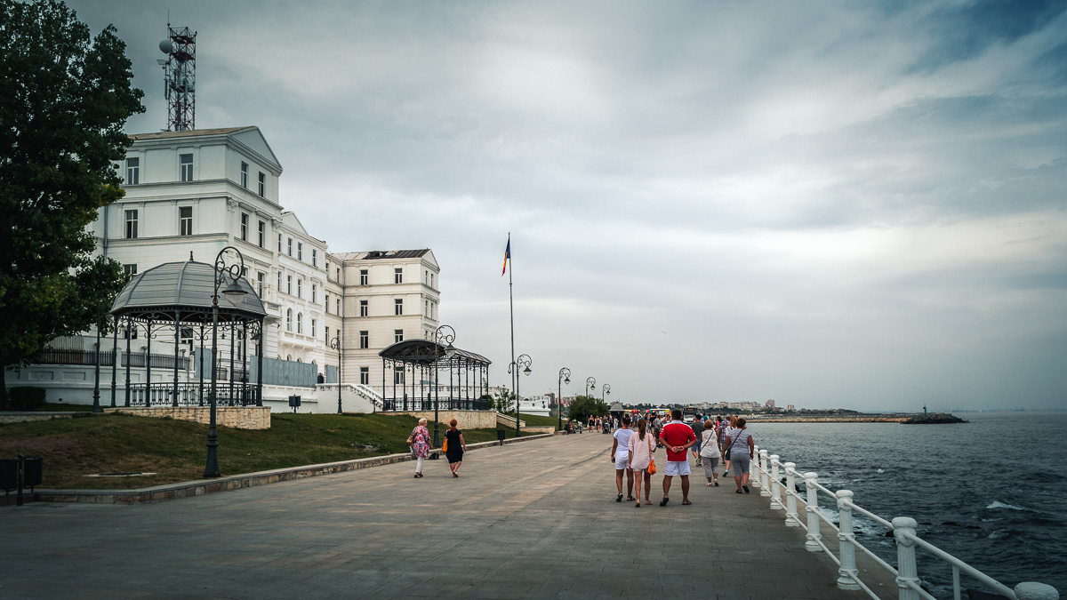 The Fleet Command and the seafront.