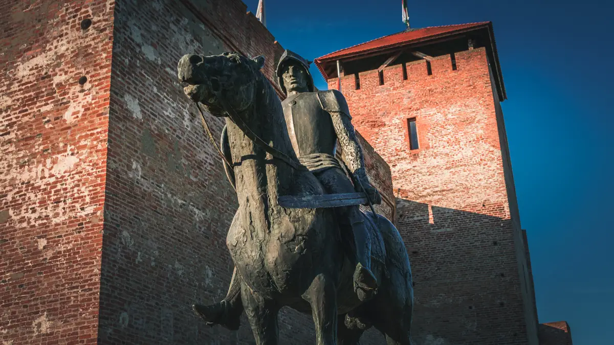 Statue near the castle.