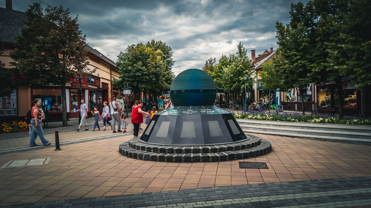 The World Clock in Gyula.