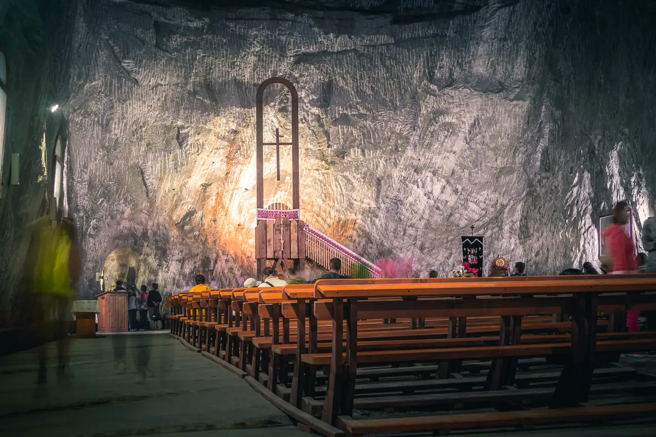 The chapel inside the Praid salt mine.