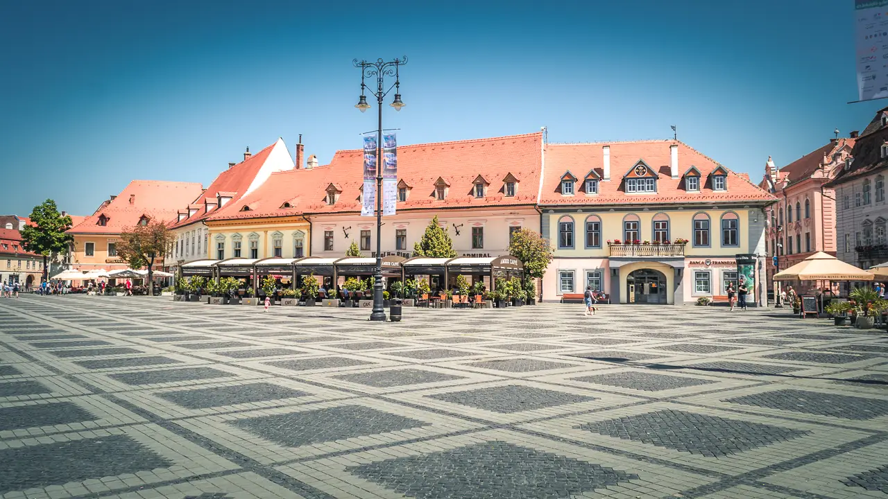 Terraces in the Large Square of Sibiu.