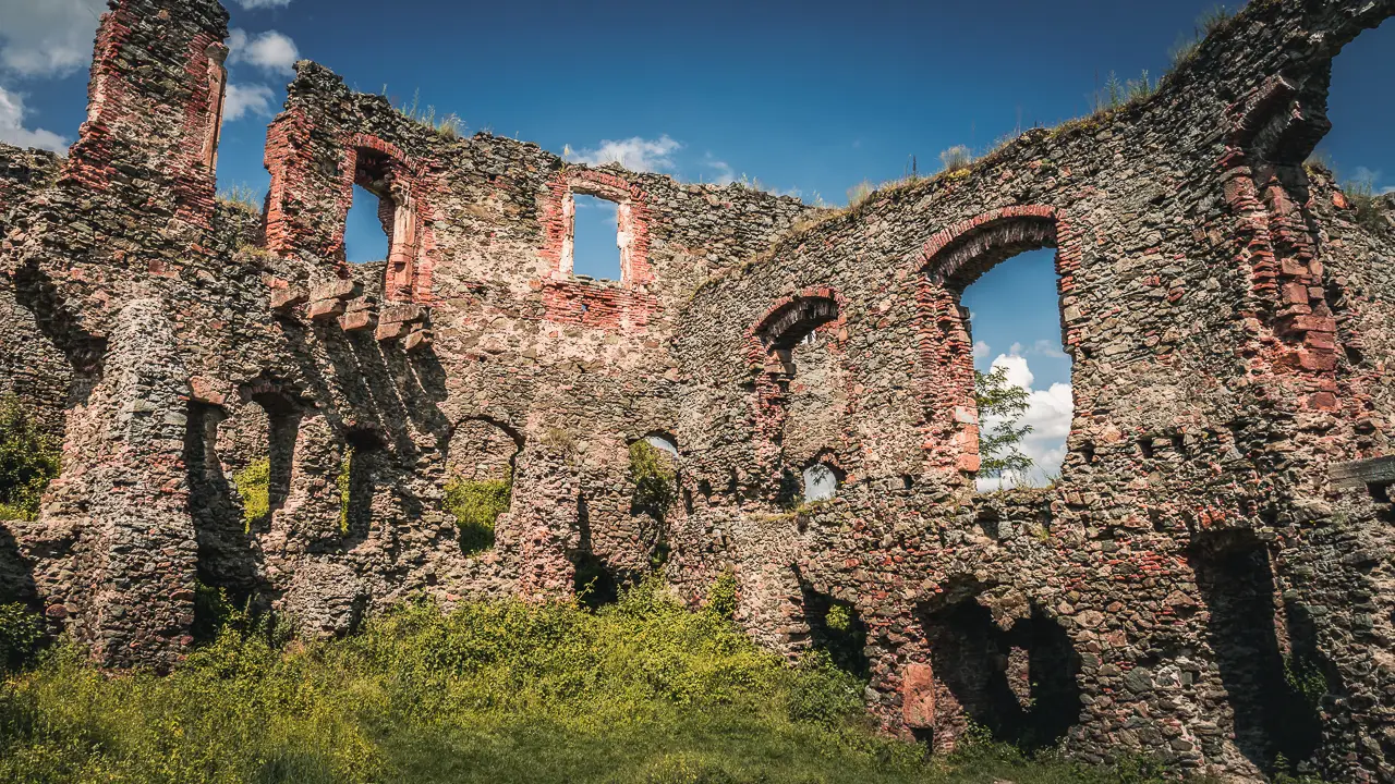 Ruins in the fortress.