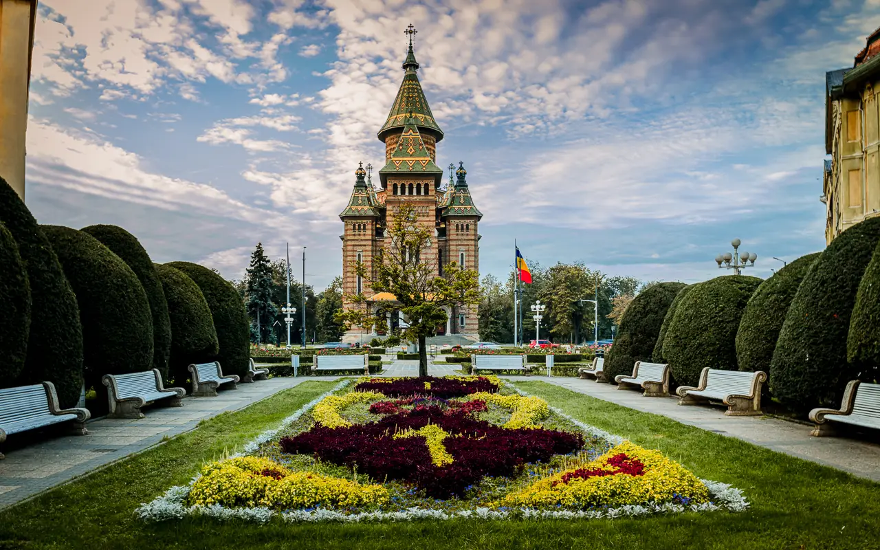 The Orthodox Metropolitan Cathedral in the Victory square.