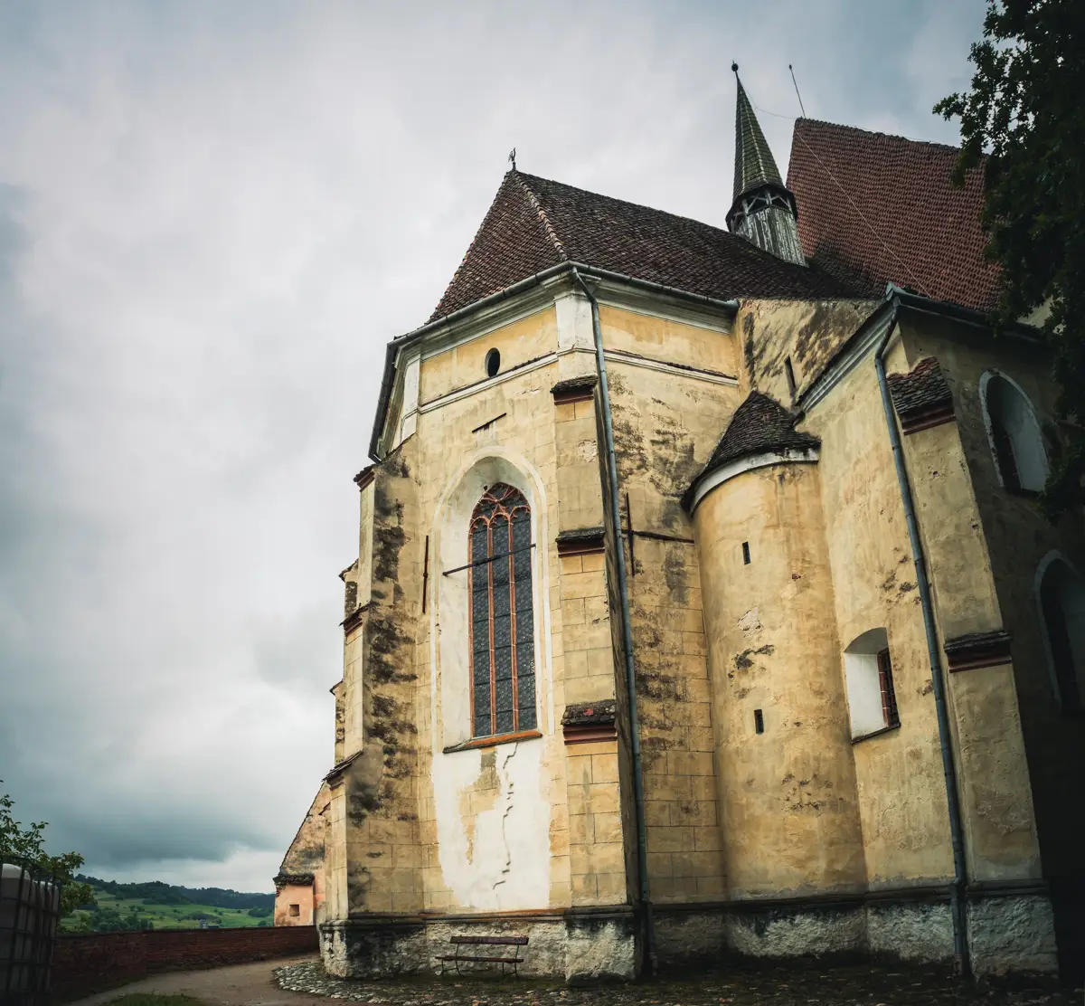 Exterior photo of the old church.