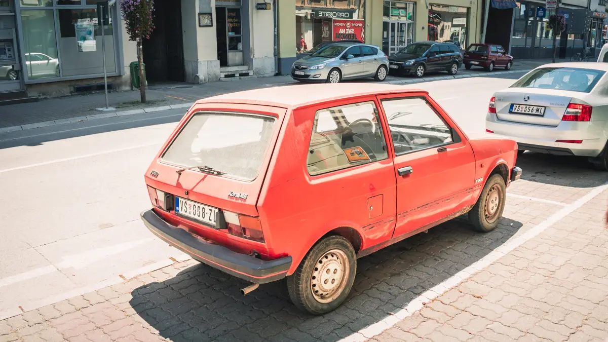 The Yugo car.