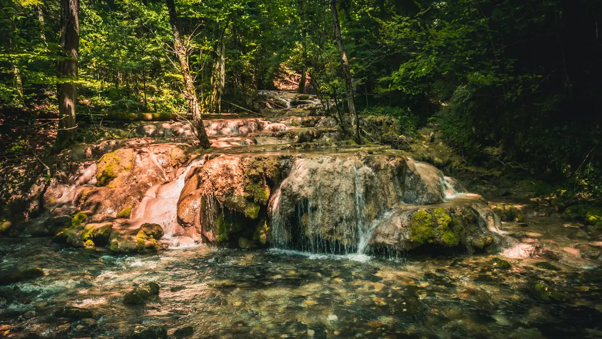 Small waterfalls.