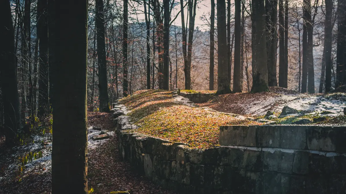 Fortification walls in Sarmizegetusa Regia.