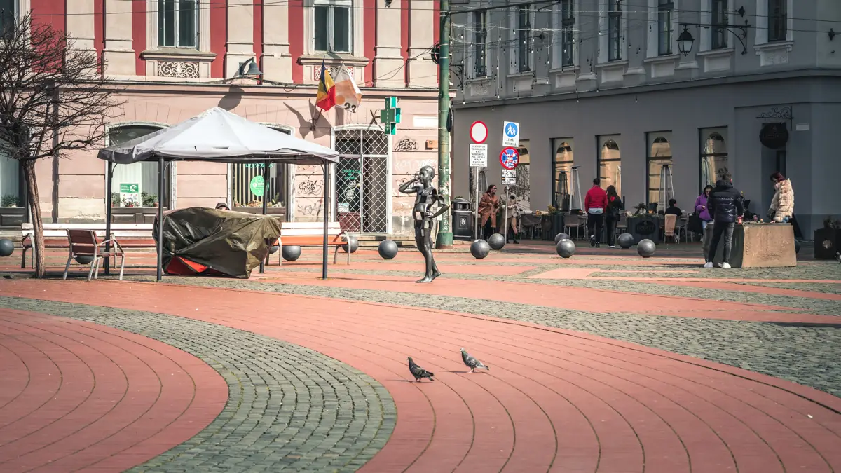 Liberty Square in Timisoara.