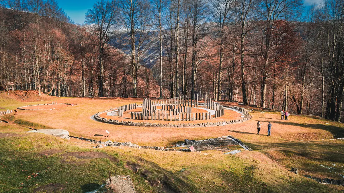 The great circular sanctuary in Sarmizegetusa Regia.