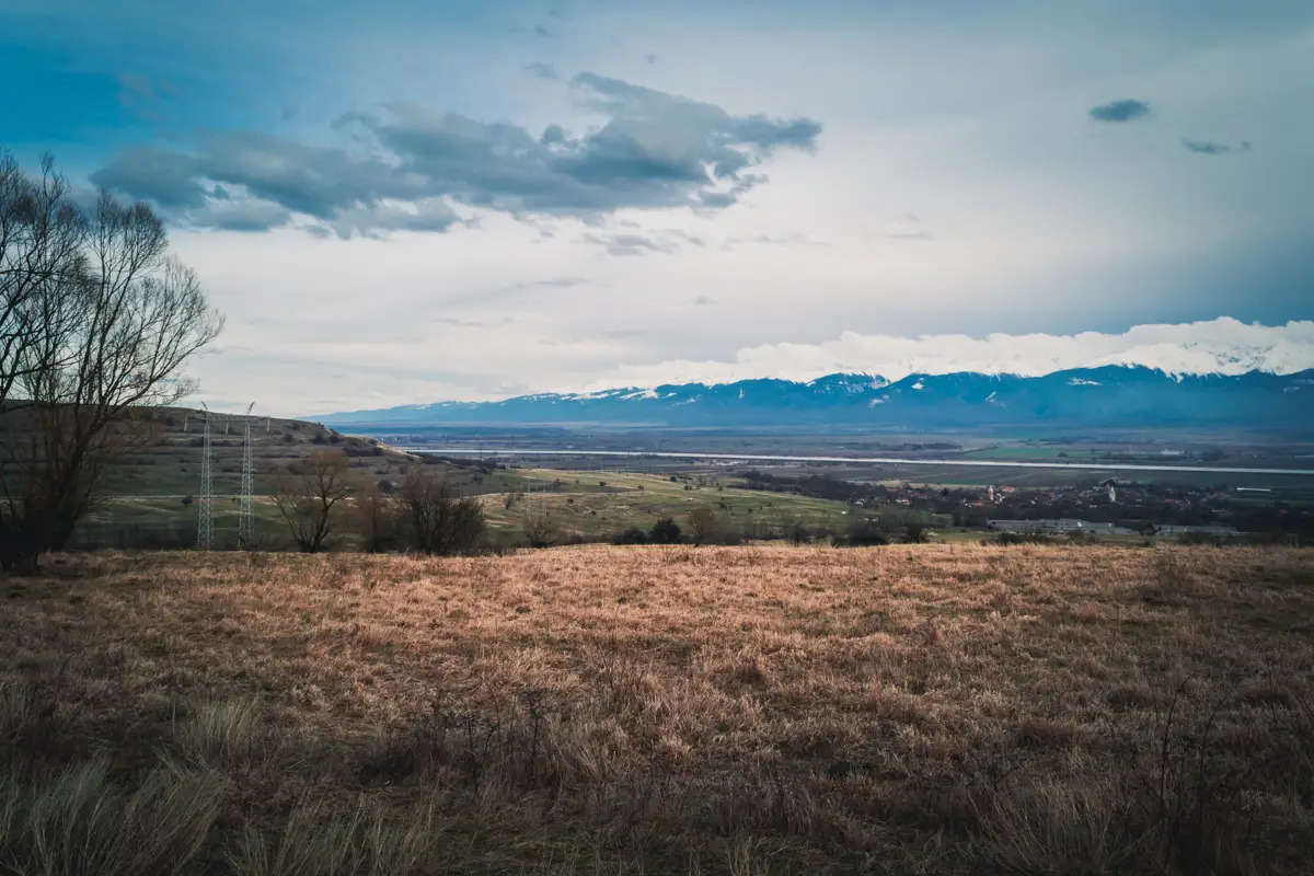 The Fagaras Mountains near Avrig.