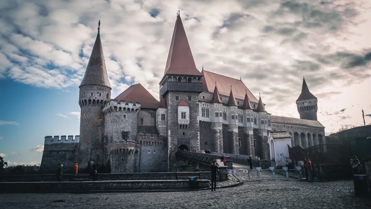 The Corvin Castle in Hunedoara.