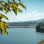 Lake Surduc as seen from the dam.