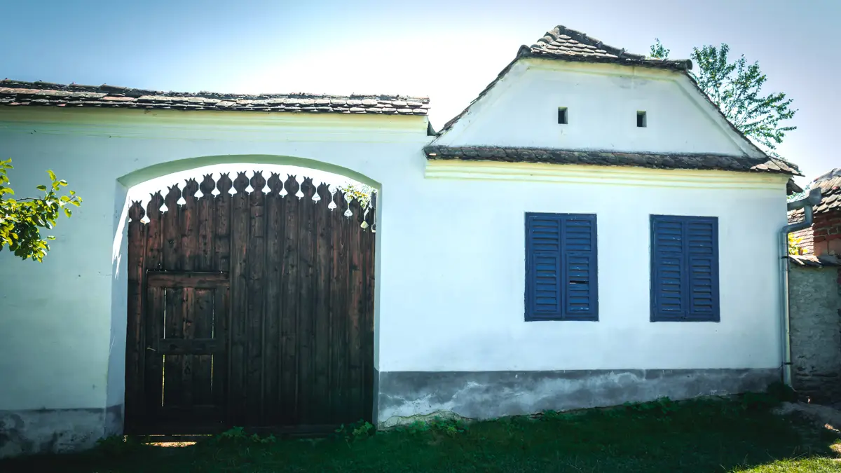 traditional Saxon house in Viscri, Transylvania.