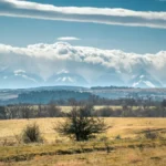 the fagaras mountains in Transylvania.