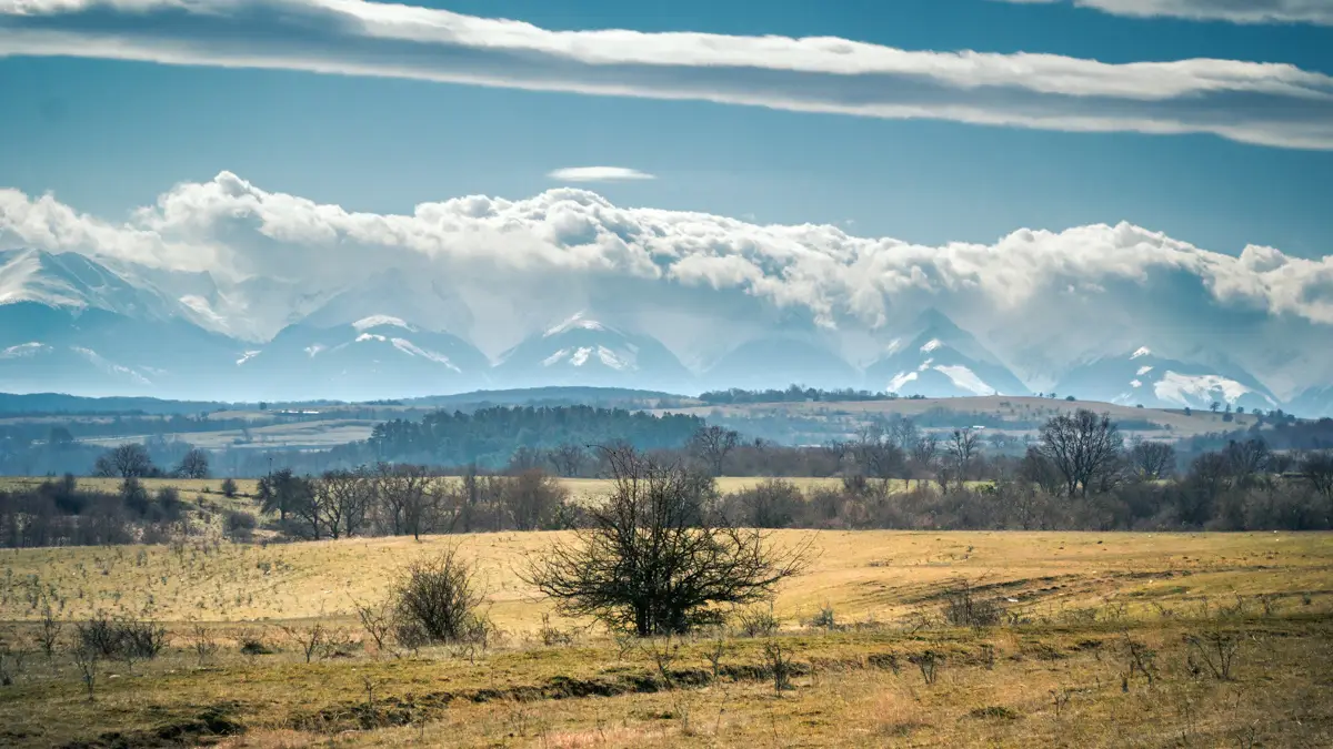 the fagaras mountains in Transylvania.