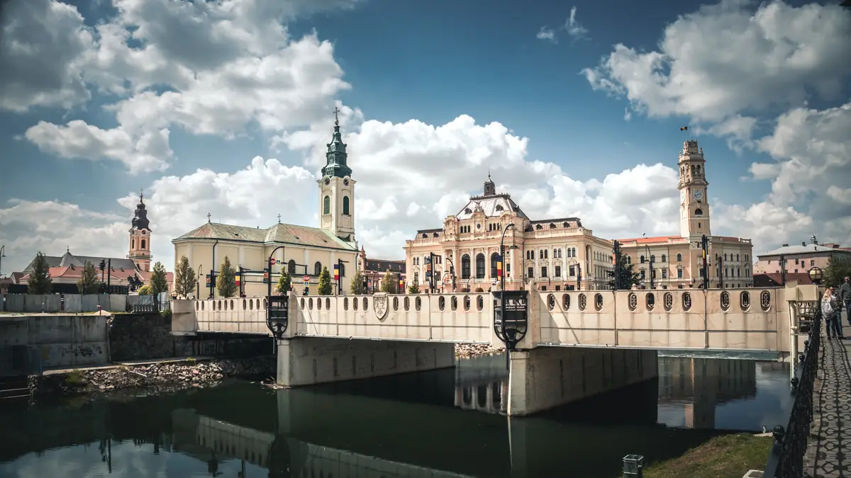 St. Ladislaus Bridge over the Crisul Repede River.