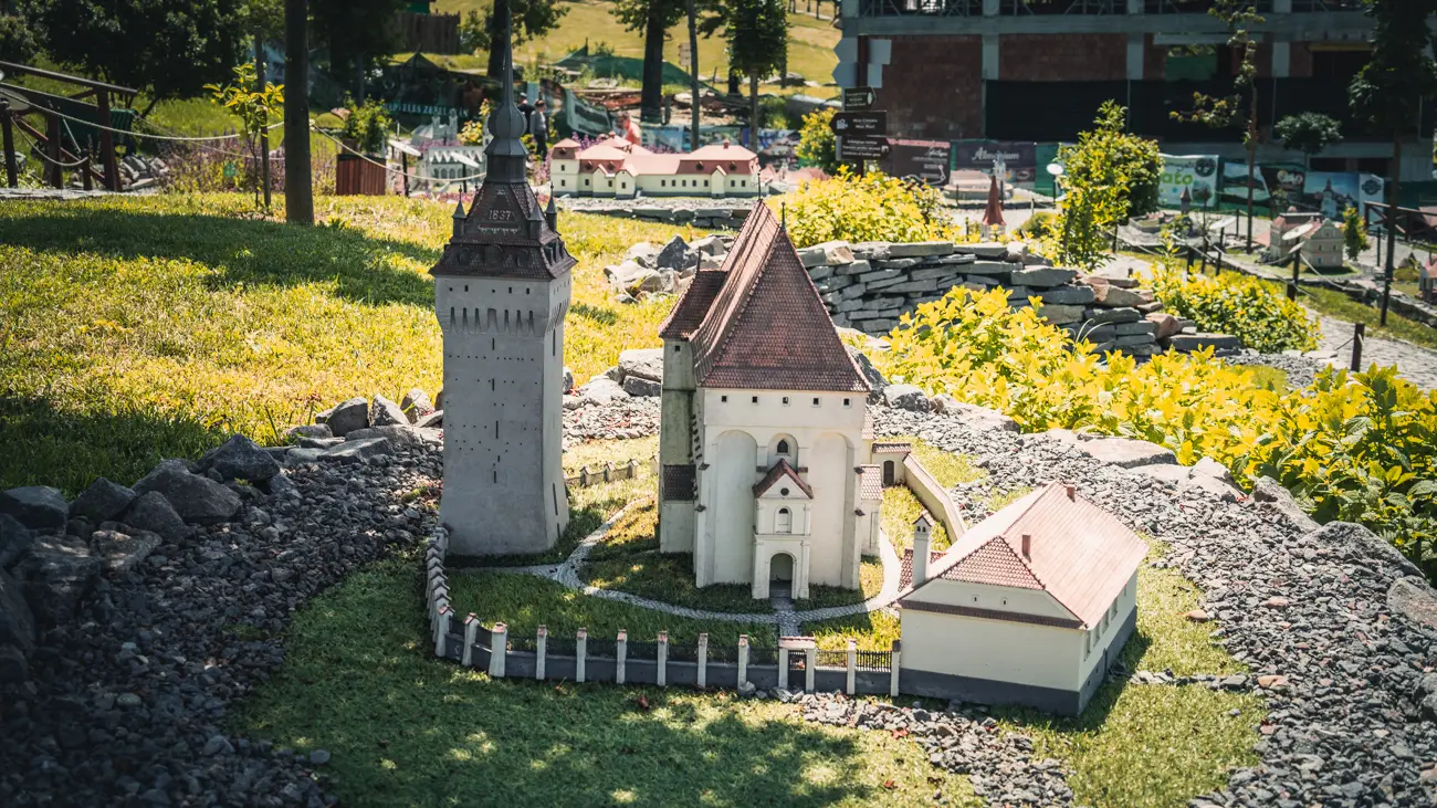 Old fortified church in the village of Saschiz.