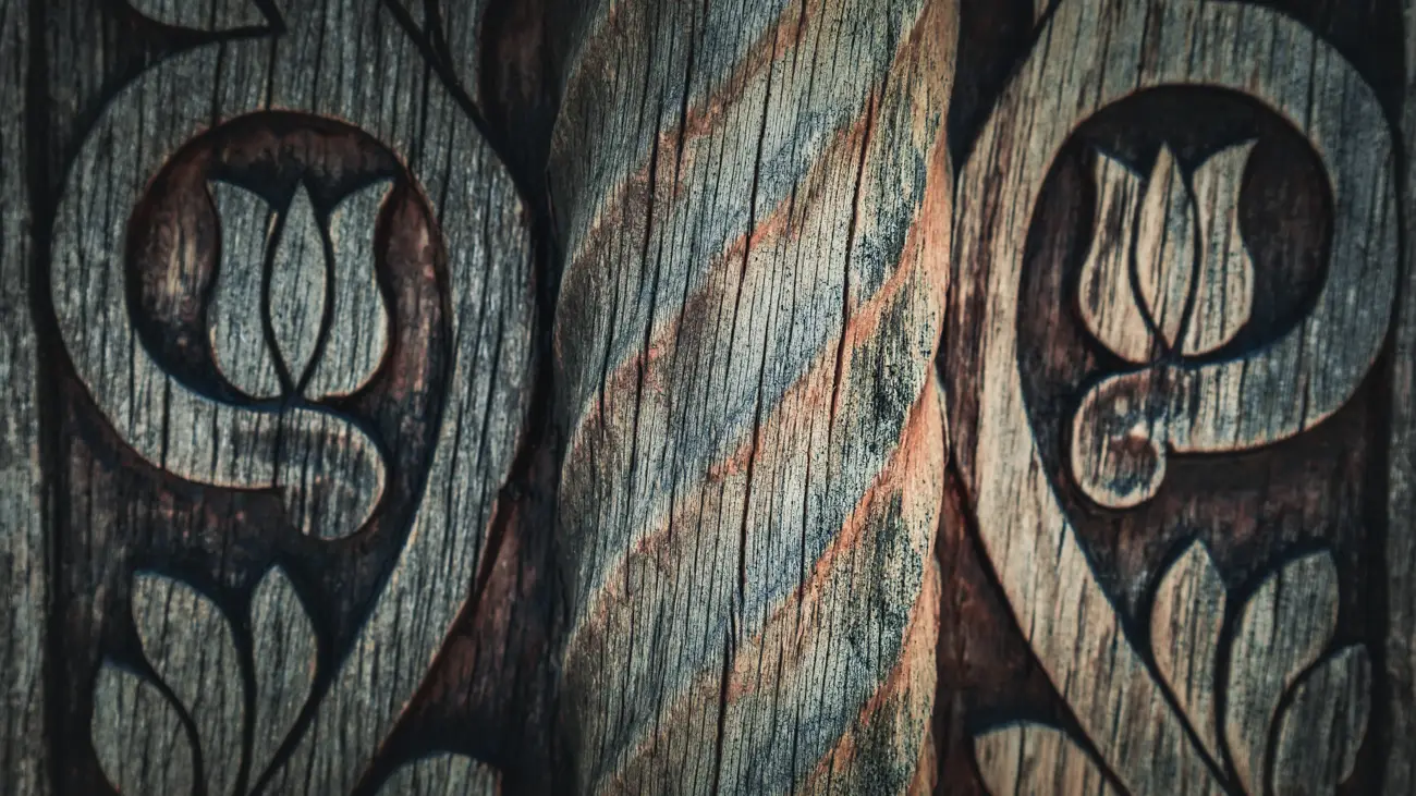 A weathered gate showing signs of age and authenticity.