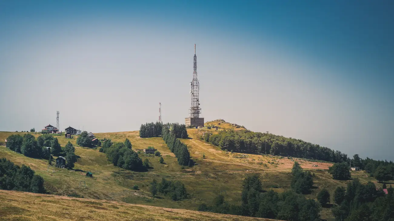 Another photo taken of the Gozna peak before reaching the resort.